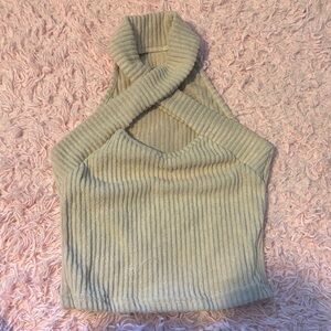 Women's Cream Halter Shirt